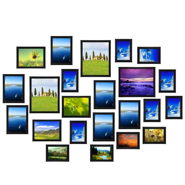 Picture wall creative household frame wall 23 Pcs black