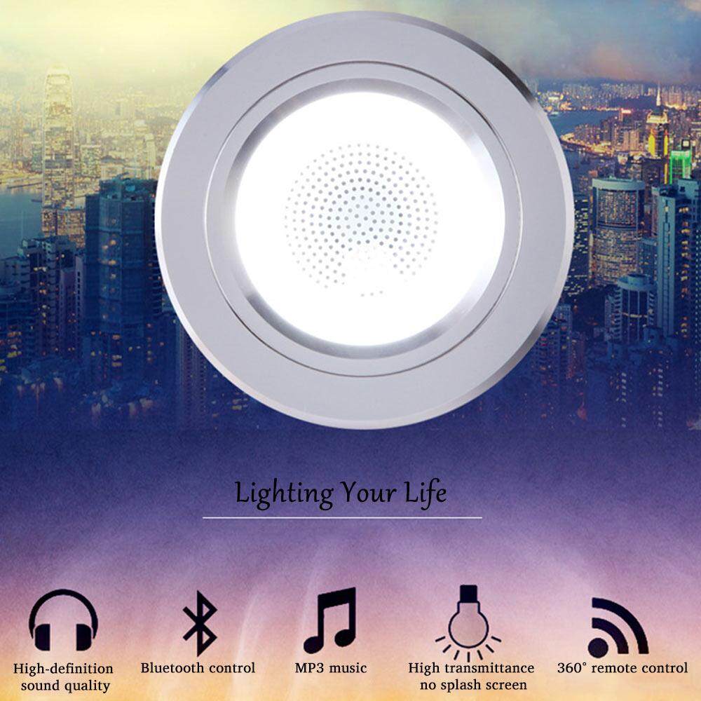 2 cái ĐÈN LED Thay Đổi Bluetooth 4.0 Âm Nhạc Seiling Đèn Thông Minh Sáng Tạo Âm Trần Trang Trí Đèn Downlight