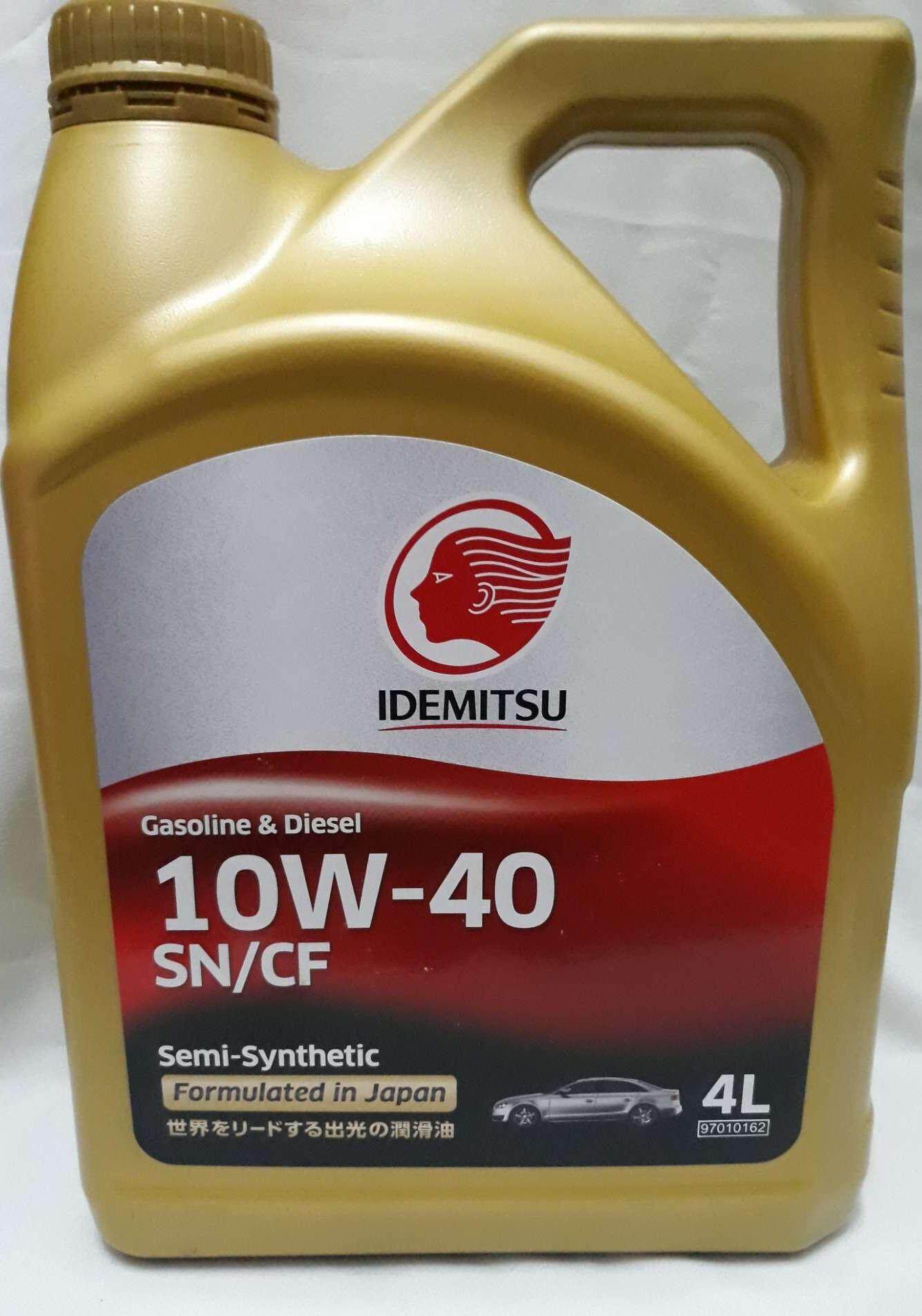 Idemitsu 10W-40 SN/CF Semi Synthetic - 4 liter | Lazada