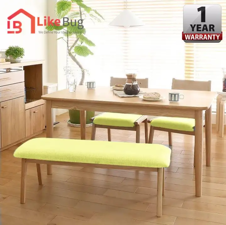 Like Bug 120 X 60 X 75 Cm Alma Japanese Style Solid Rubber Wood