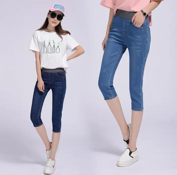 three quarter jeans for ladies