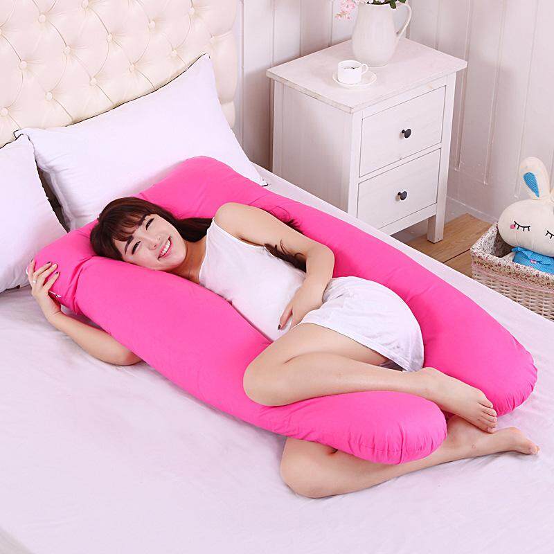 Sleeping Support Pillow For Pregnant Women Body 100% Cotton Pillowcase U Shape Maternity Pillows Pregnancy Side Sleepers Bedding - intl