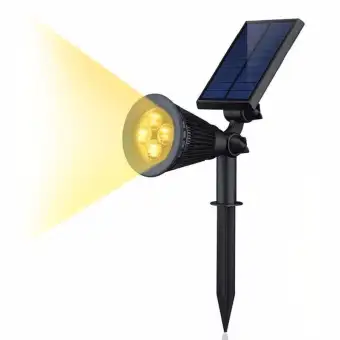 New Arrival Led Solar Light Outdoor 4 Leds Spotlight Outdoor 4 Leds Solar Spotlight