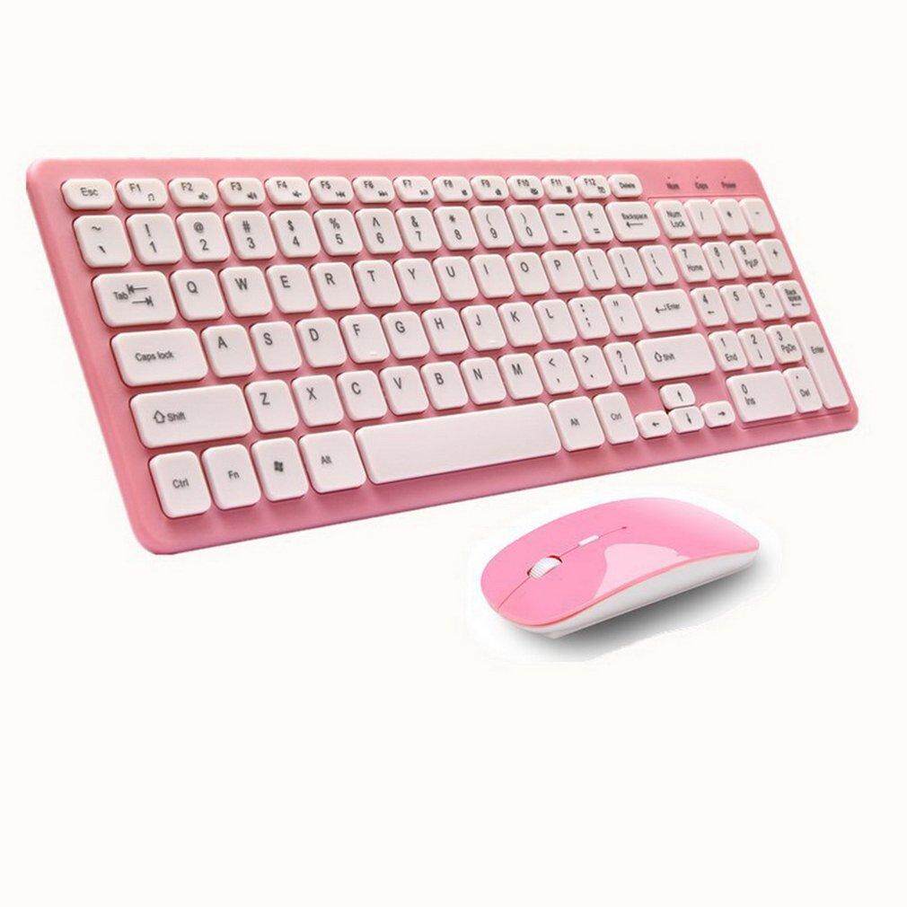 ผู้ขายที่ดีที่สุด Simple ULTRA - Slim สีดำ USB Mini Wireless แป้นพิมพ์และเมาส์ Combo Kit
