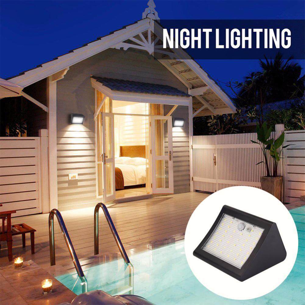 Newlifestyle 500LM Solar 38LED Body Induction Light Waterproof Garden Wall Lamp - intl(Antique White)