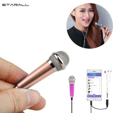 StarALL IPhone ใหม่รุ่นมินิคาราโอเกะคอนเดนเซอร์ไมโครโฟนสำหรับ iPhone Samsung แท็ปเล็ตแอนดรอยด์