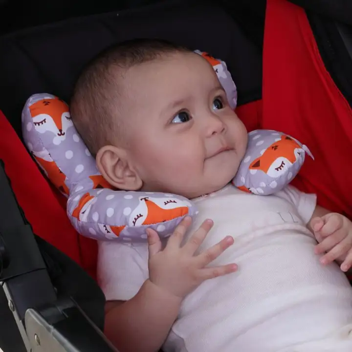 Baby Neck Support Pillow Infant U Shape Car Headrest Pillow Suit