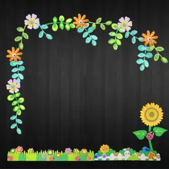 Kindergarten Class Culture Wall Stickers Culture Bar Blackboard