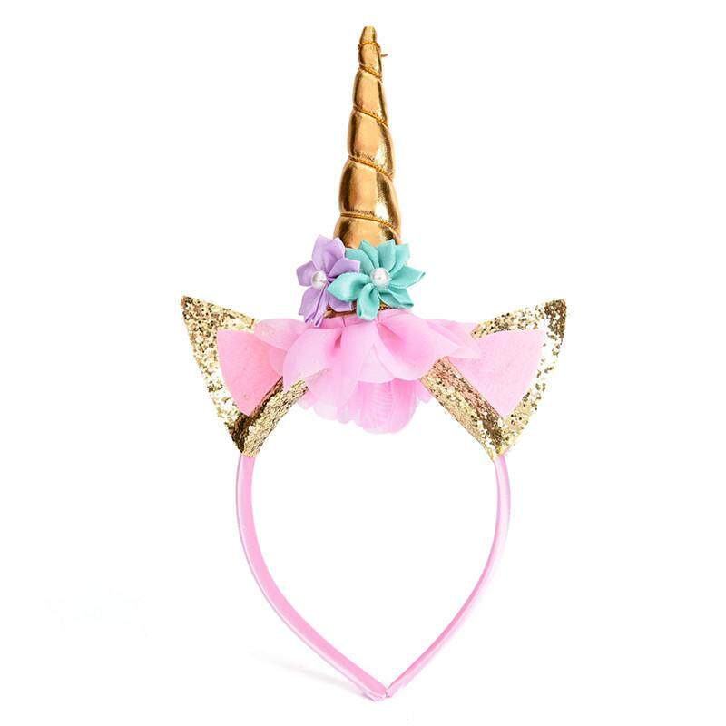 NEW HALLOWEEN KIDS BLACK AND ORANGE HORN MAGICAL UNICORN HAIR HEADBAND