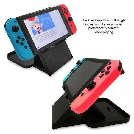 Leegoal แท่นวางเข้ากันได้กับ Nintendo SWITCH [Air - Vent เข้าถึงพับขาตั้งปรับมุมได้, ยกสำหรับชาร์จพอร์ต Access (ในขณะที่เล่นขาตั้งแท็บเล็ตโหมด)