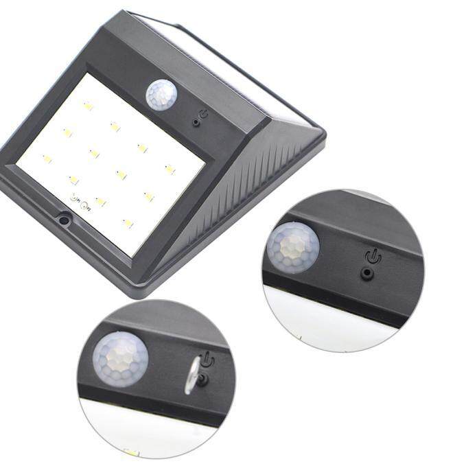 JY 12LED Năng lượng mặt trời CẢM BIẾN Chuyển Động Cảm Biến Đèn Ngoài Trời Chống Nước Đèn