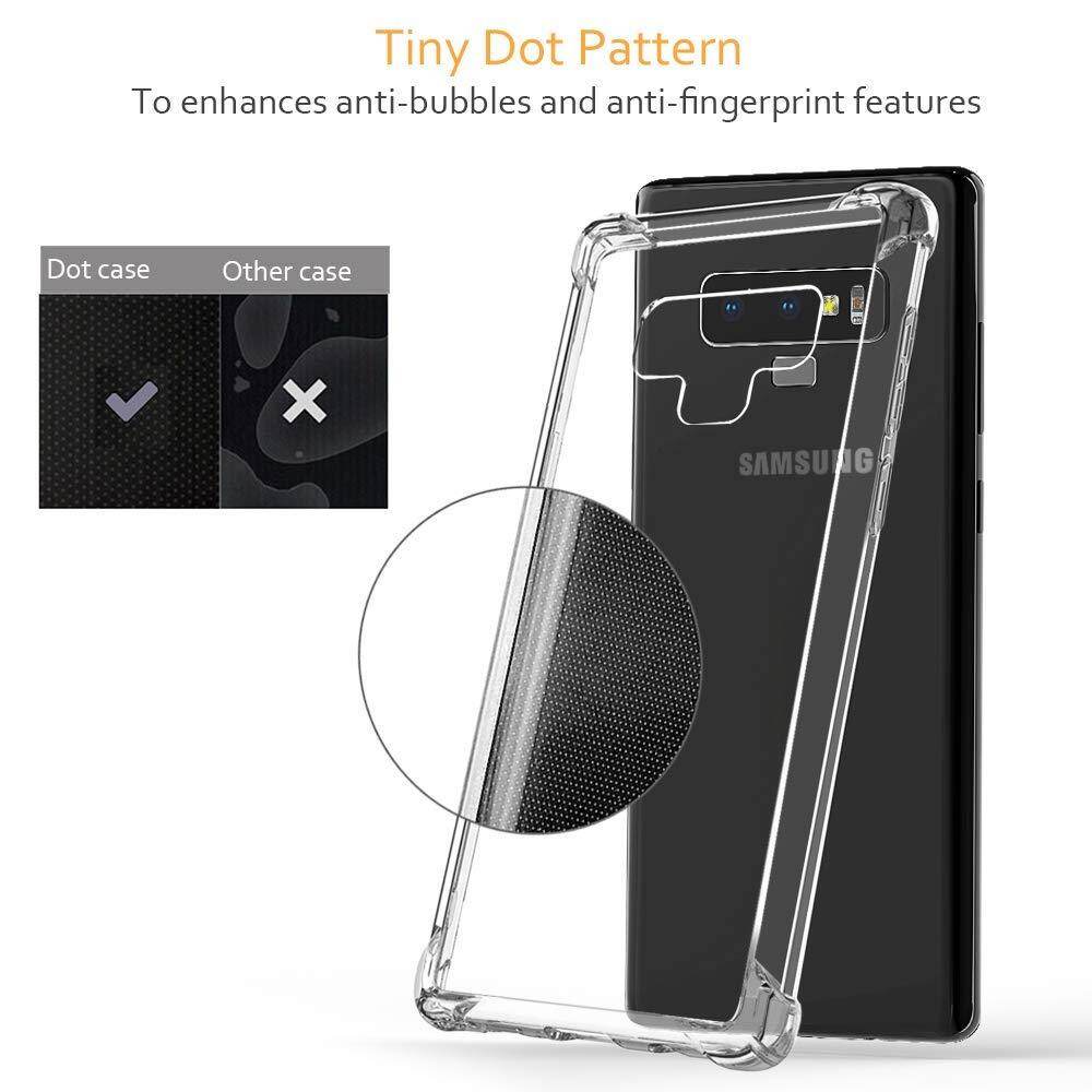 LUOWAN Ốp Lưng Galaxy Note 9 Ốp Điện Thoại Di Động Bảo Vệ Chống Sốc Trong Suốt Pha Lê Thiết Kế Lai Với Viền TPU Dẻo Ốp Mỏng Vừa Vặn Cho Samsung Galaxy Note 9-Clear