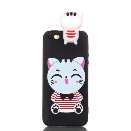 เคสโทรศัพท์สำหรับ iPhone SE 5SE 5 5 วินาทีเคสหลัง Ultra เข้ารูปพอดีโปร่งใสโทรศัพท์ TPU แบบน่มกรณี Anti - Scratch ฝาครอบป้องกันนกฮูก 1 - INTL