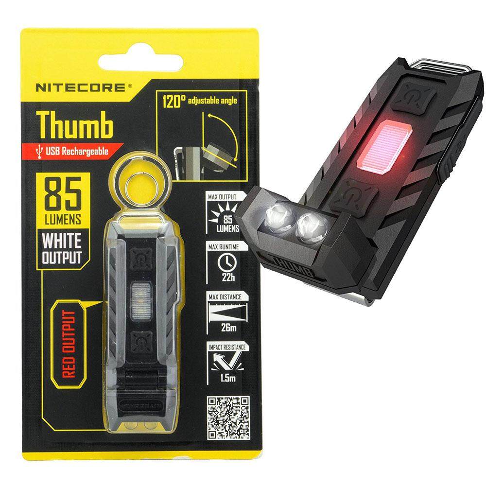 NITECORE Ngón Tay Cái Mini LED Hiệu Suất Cao Max.85LM 3 Chế Độ USB Sạc