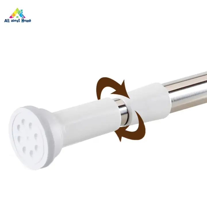 Abh Tension Rod Curtain Shower Adjustable Rod Spring Tension Easy