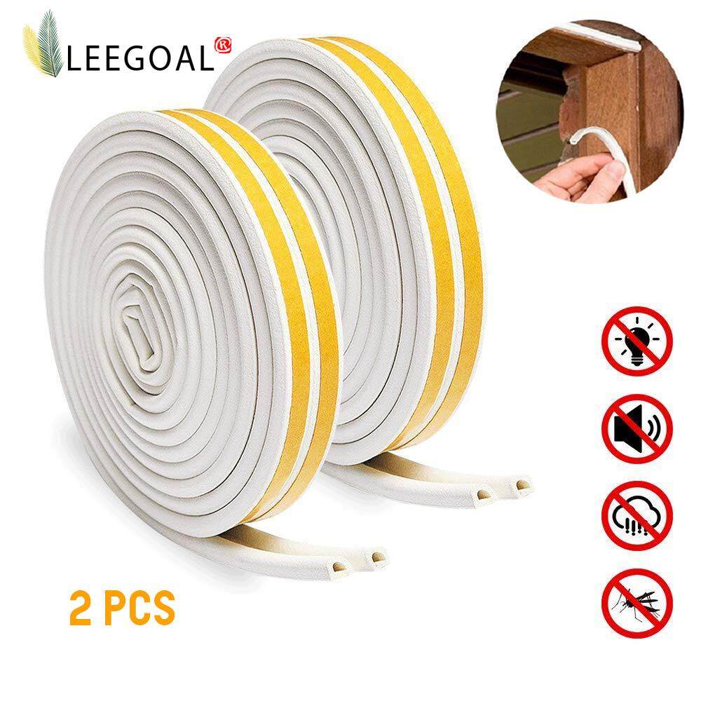 10 m Foam Draught Excluder Weather Strip Tape Weatherstrip Weather Seals for Window Door Sealing 3 mm, White