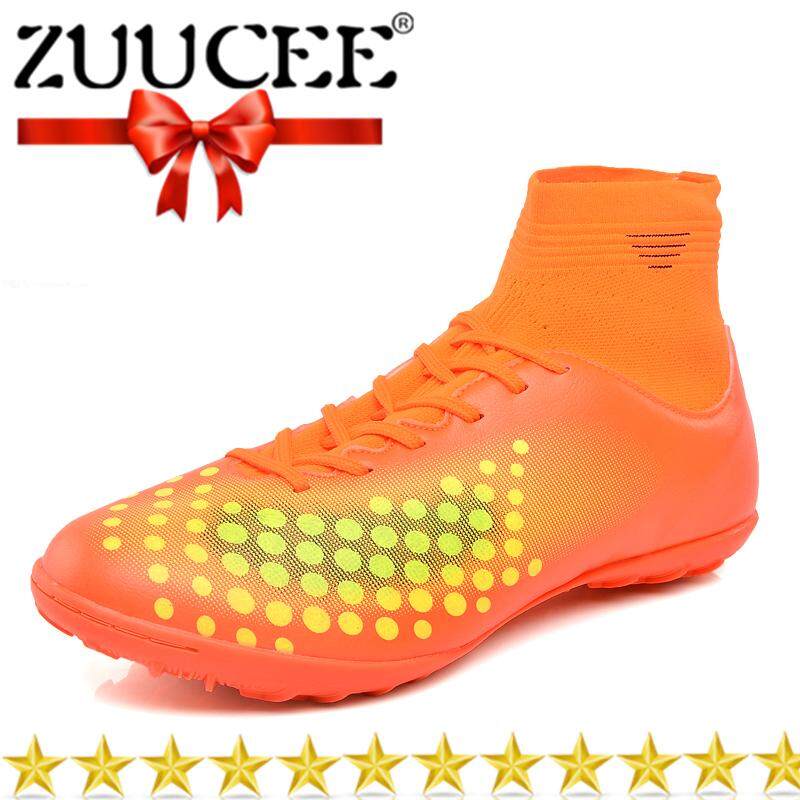 Courage Pria dan Anak Laki-laki Sol Yang Putus-putus Sepatu Paku Sepatu Tinggi Atas Sepatu Sepak Bola Sepatu Sepak Bola untuk Pria Olahraga Shoes【free Shipping】