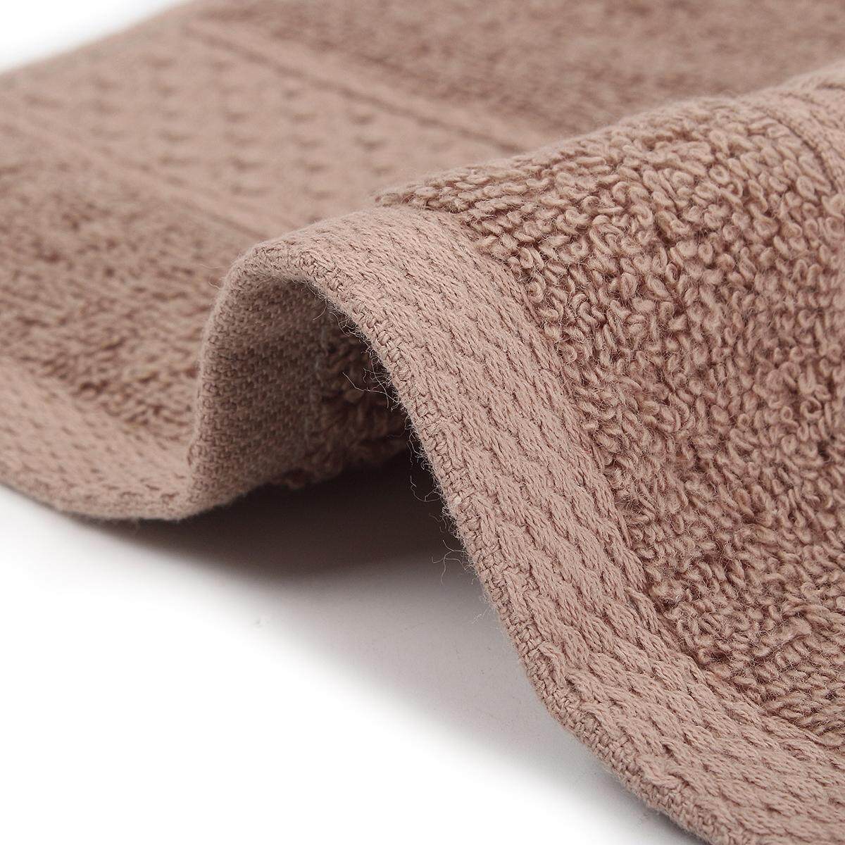 6Pcs 100% Cotton Super Soft Face Hand Bath Bathroom Towel Sheet Set --Brown