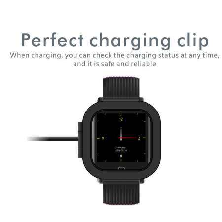 niceEshop สายรัดข้อมือเพื่อสุขภาพ Q9 จอทัชสกรีน 1.3 นิ้ว พร้อมฟังก์ชั่นติดตามอัตราการเต้นของหัวใจ/เลือด / ความดัน /การนอนหลับ  รองรับระบบ Android/IOS