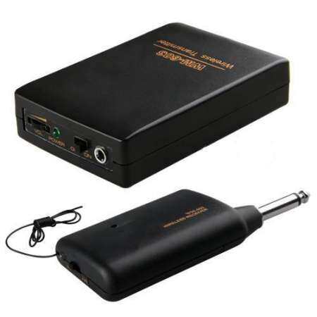 รีโมทไมโครโฟนไร้สายชุดหูฟังไมโครโฟนเอฟเอ็มเครื่องรับส่งสัญญาณ Lavalier - นานาชาติ