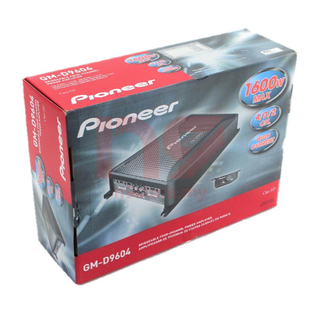 Pioneer GM-D9604 1600W Watt 4 Bridgeable Channel Car Amplifier 