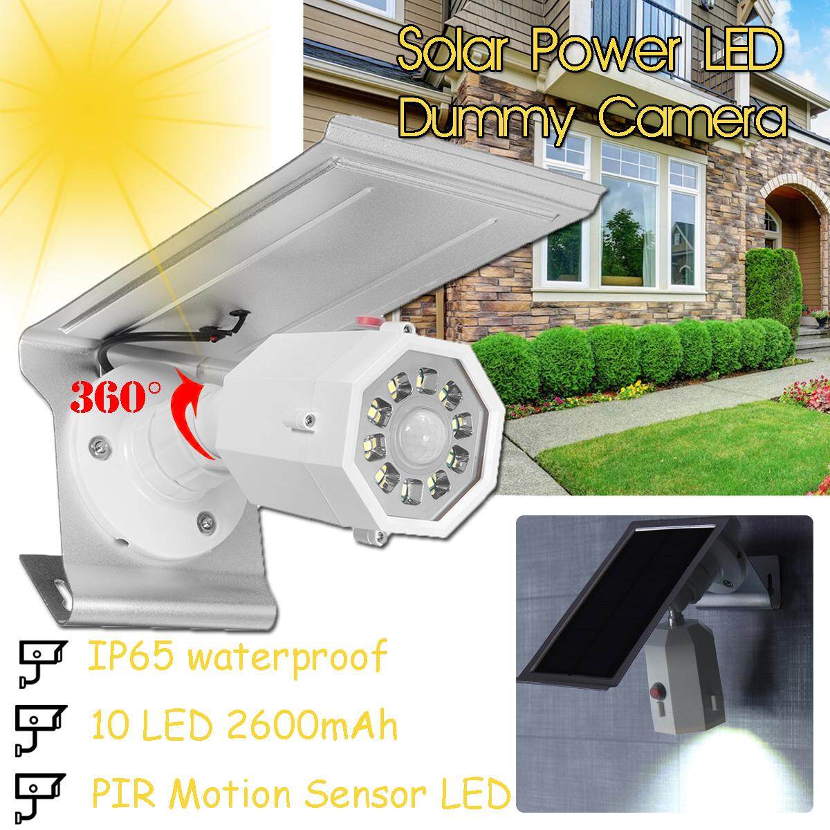 Năng lượng mặt trời Giả Camera Giám Sát An Ninh CCTV Chống Nước 3 Chế Độ Cảm Biến Ánh Sáng