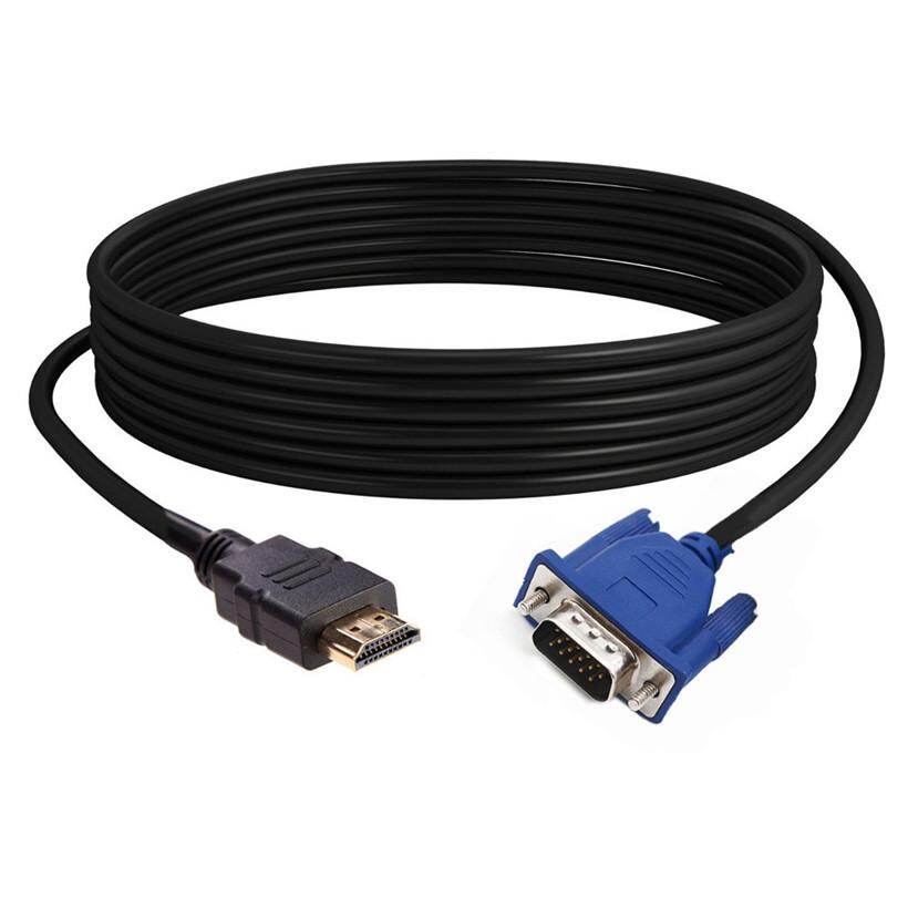 Binmer 1m 1.5m 1.8m 3m 5m 10m hdmi cable hdmi to vga 1080p hd with audio adapter cable hdmi to vga cable