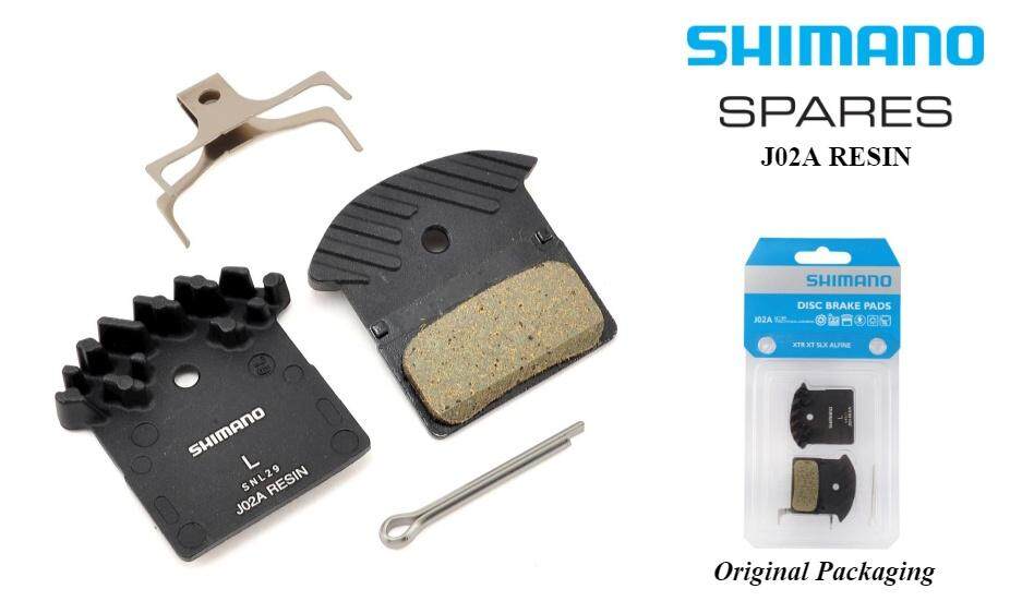 Set of Shimano J02A Resin Cooling Fin Ice Tech Disc Brake Pads XT XTR SLX Deore