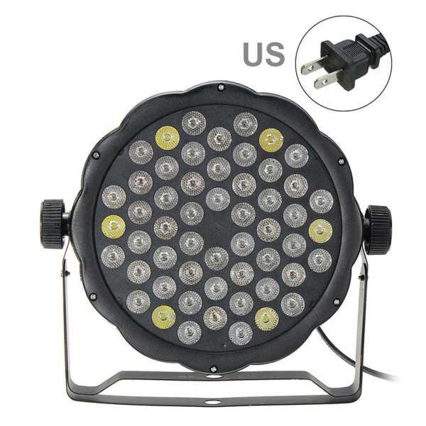 54LED RGB Đèn Sân Khấu Đầu Xoay Nhấp Nháy Tác Dụng Phòng Khiêu Vũ Câu Lạc Bộ Chương Trình Chiếu Sáng