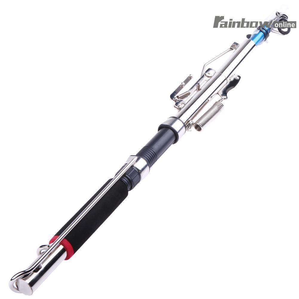 2.1/2.4/2.7m Automatic Fishing Rod Sensitive Telescopic Fishing Pole Rod Sea Device Ice Glass Fiber Carp Fishing Tackle (Black)-2.7 (Black)