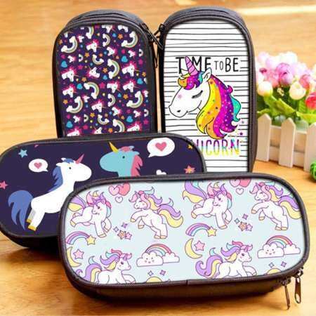 น่ารักการ์ตูน Galaxy Unicorn กล่องดินสอกระเป๋าสะพายขนาดใหญ่อเนกประสงค์ Pencilcase ผ้าใบเครื่องเขียนในโรงเรียนกล่องใส่ปากกากระเป๋าใส่ดินสอ - 03 ข้อมูลจำเพาะ: 1.8L
