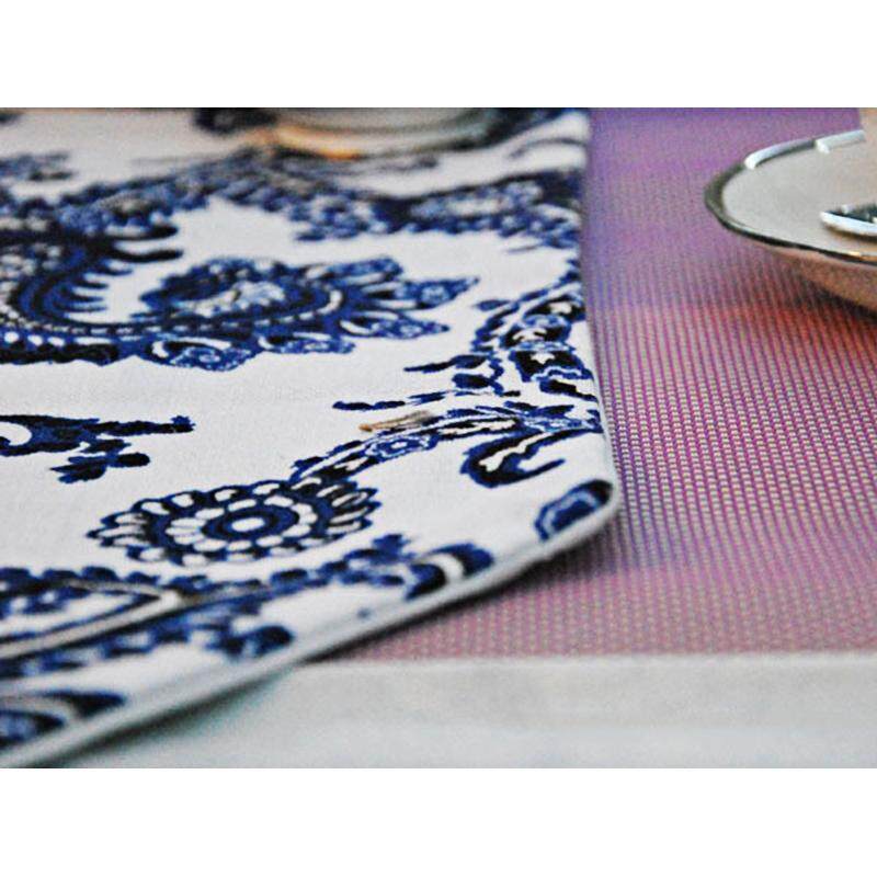 Blotch Printing Fashion Rectangle Tablecloths Flower Table Runners Mats Table Cloth Covers Tables Decoration Home Decor Kitchen Accessories Party Supplies # 32*220cm single flower - intl