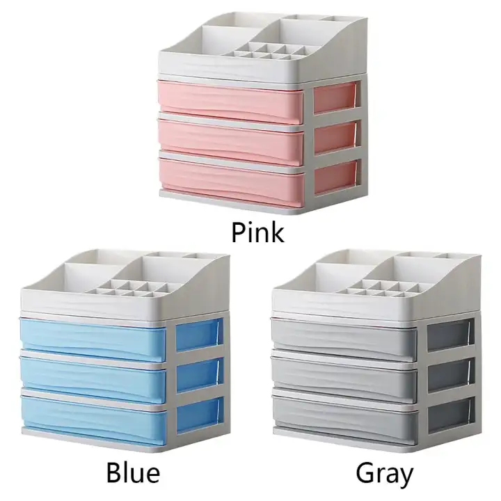 Drawer Makeup Container Storage Box Useful Cosmetics Plastic