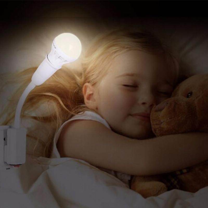 E27 LED Remote Control Plug Lamp Holder Light Base for Night Light Bedside Lamp (without Light Source)