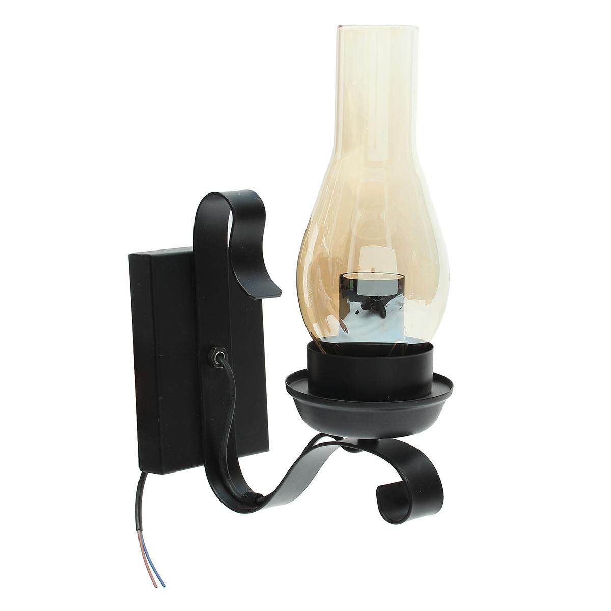 E27 40 Wát Dầu Hỏa Sắt Loft Retro Treo Tường Công Nghiệp Đèn Treo Tường Sconce Đèn Chiếu Sáng