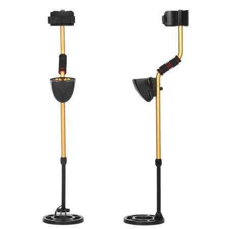 XJING Professional Waterproof Underground เครื่องตรวจจับโลหะ MD-3010II โลหะความไวสูง Hunter สีเหลือง Finder 8 นิ้ว - INTL