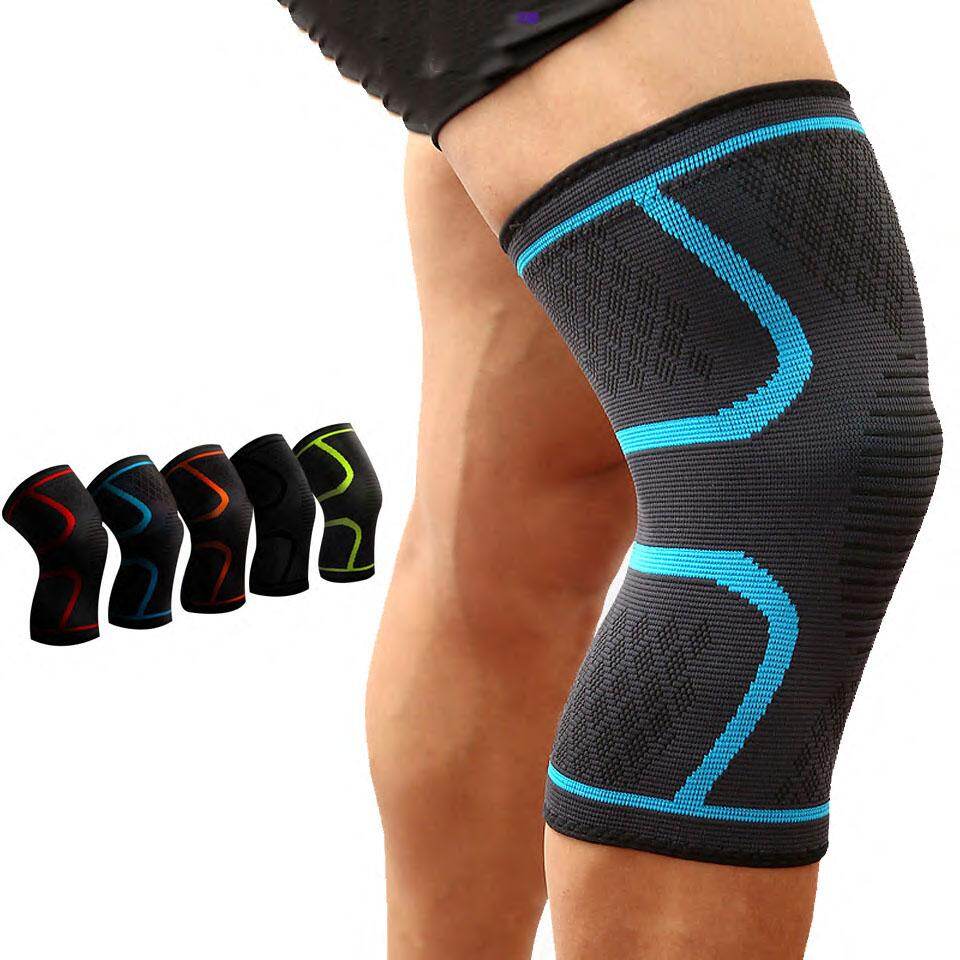 2 Cái/cặp Băng Quấn Hỗ Trợ Đầu Gối Khi Chạy Bộ Đạp Xe Tập Thể Dục Băng Bó Đầu Gối Thể Thao Bằng Nylon Co Giãn Cho Bóng Rổ Bóng Chuyền Thích Hợp Cho Chân