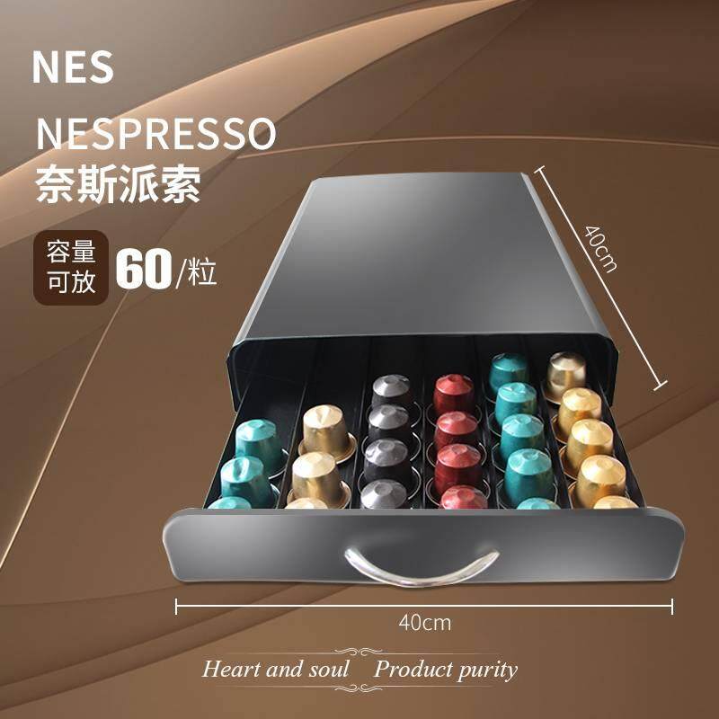 Nifty Nespresso Capsule Drawer Holds 60 Nespresso Capsules