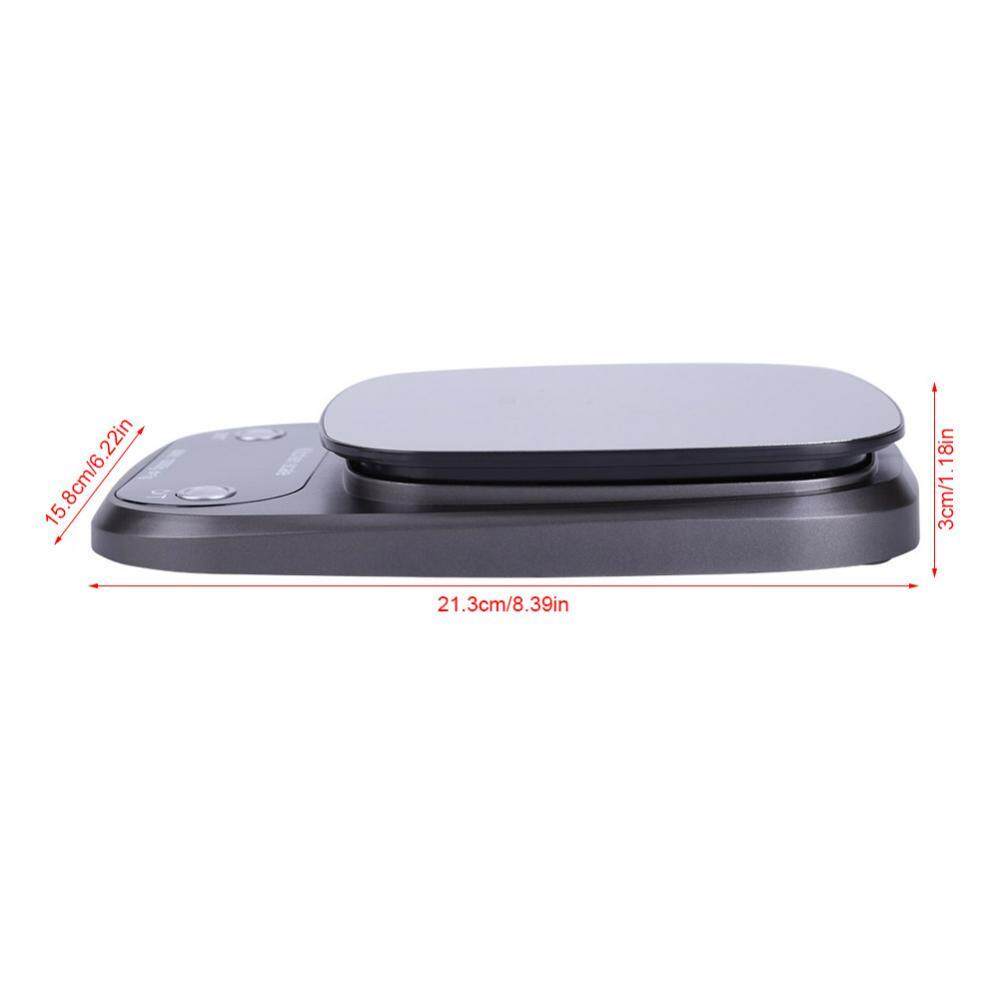 epayst LCD Digital Electronic 10kg/1g Kitchen Food Scale Stainless Steel Tray for Baking Cooking