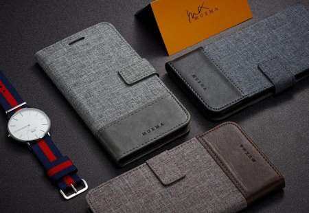 MUXMA ผ้าใบสไตล์เคสสำหรับหัวเหว่ย Mate 10 Lite/Huawei Nova2i/Maimang 6 สามแฟชั่นปกหนังกางเกงยีนส์เดนิมกระเป๋าเงินแบบกลับด้านได้ Funda 3 ช่องใส่บัตรขาตั้งเคสโทรศัพท์