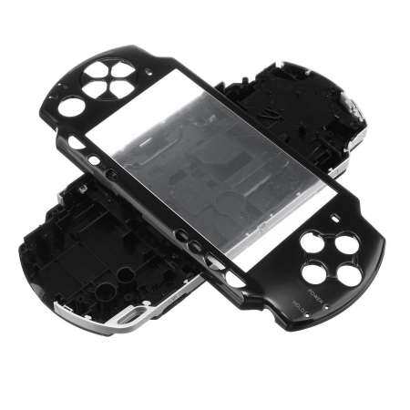 Shell Case ส่วนหนึ่งของโซนี่ PSP 2000 คอนโซลเกมสีดำ