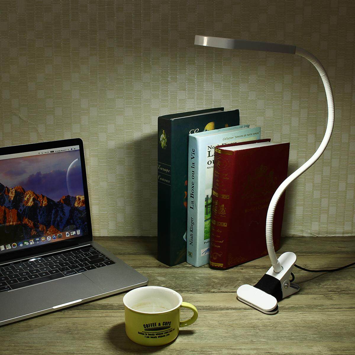 Folding Led Reading Desk Table Lamp Rechargeable Adjustable Portable Bright Lamp