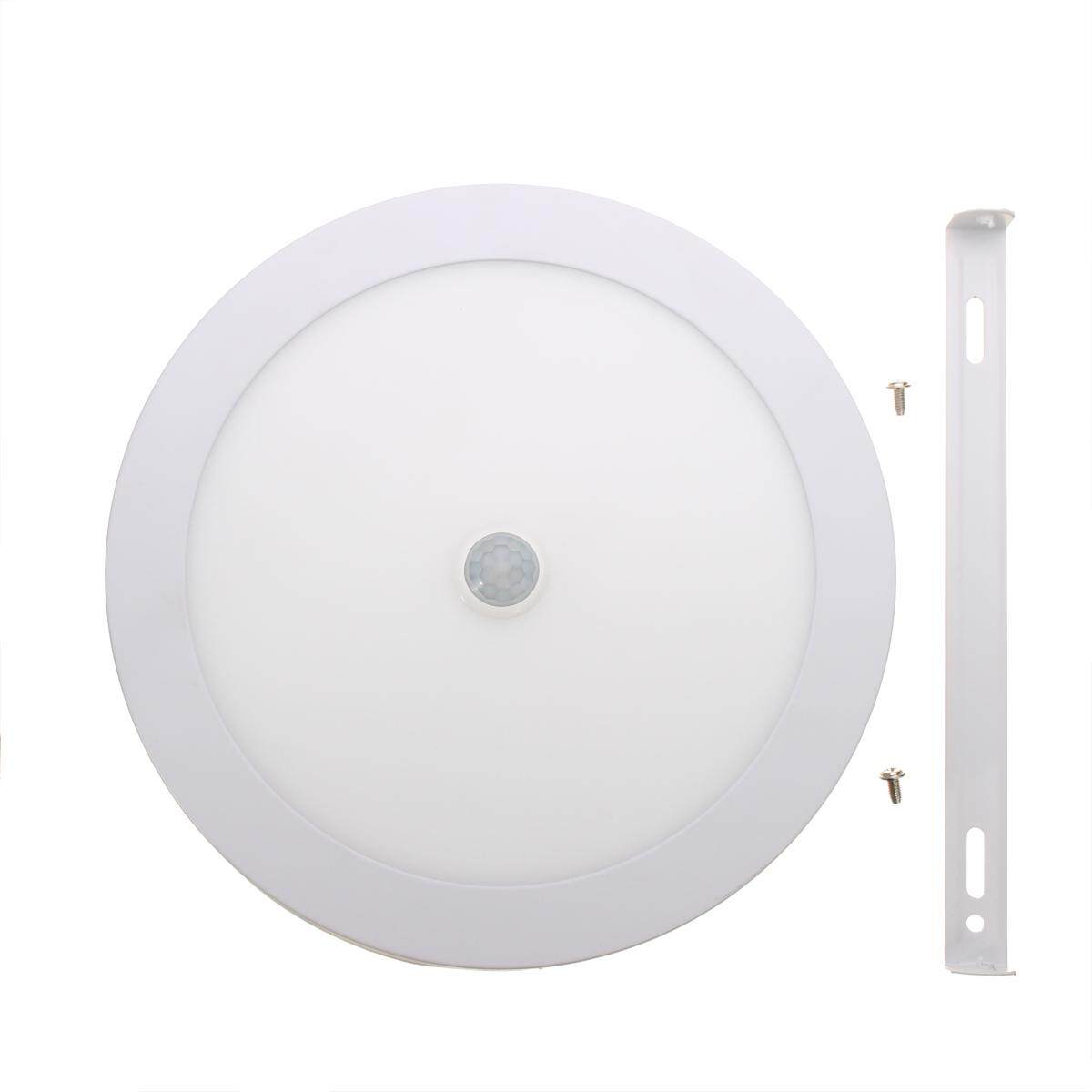 18W LED Surface Mounted PIR Sensore Soffitto Pannello Luce Round Square - intl