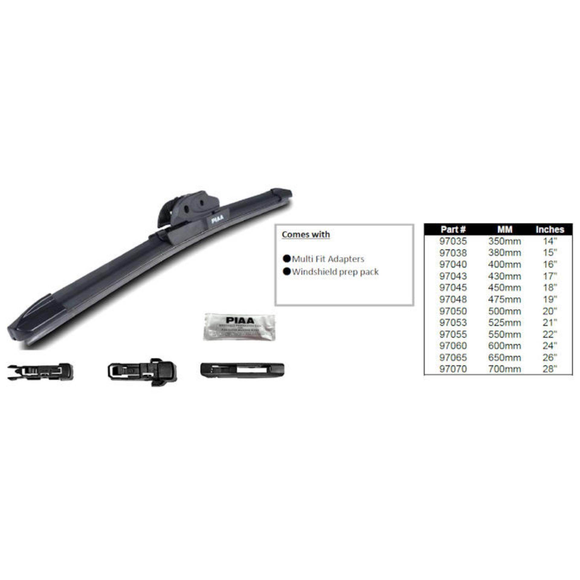 PIAA SI-TECH Flat Silicone Wiper Blade (24