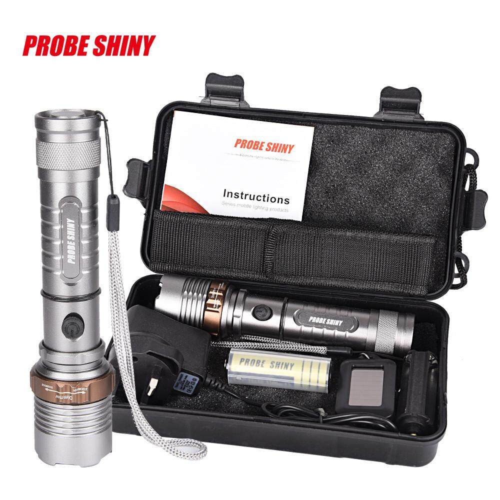 Tactical Flashlight XM-L T6 LED Zoomable Torch Lamp X800 Light Kit