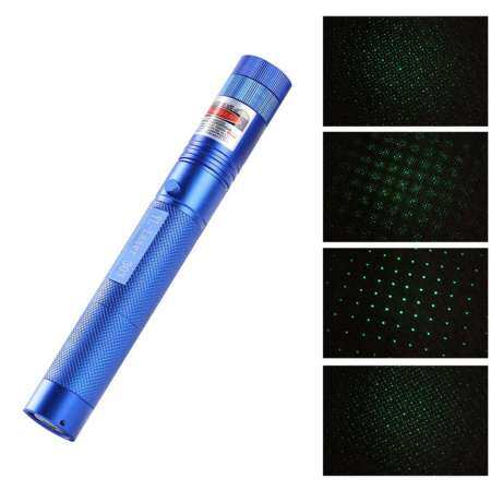 10Miles 532nm 303 Green Laser Pointer Lazer Pen Visible Beam Light+18650+Charger New Blue A