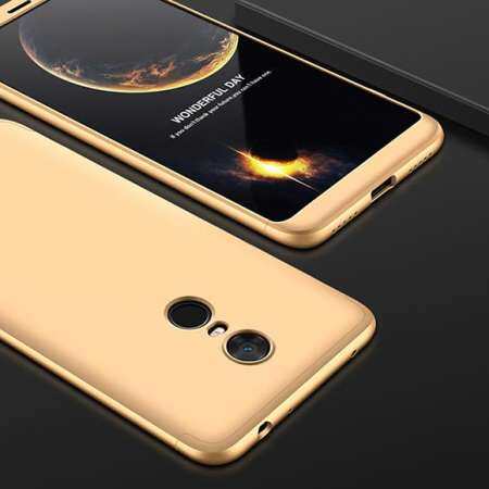 GKK สำหรับ Xiaomi Redmi 5 360 องศาแบบเต็มรูปแบบการป้องกันพลาสติกแข็งพีซี 3 ใน 1 ฝาครอบด้านหลังสำหรับ redmi 5 Fundas Couque - นานาชาติ