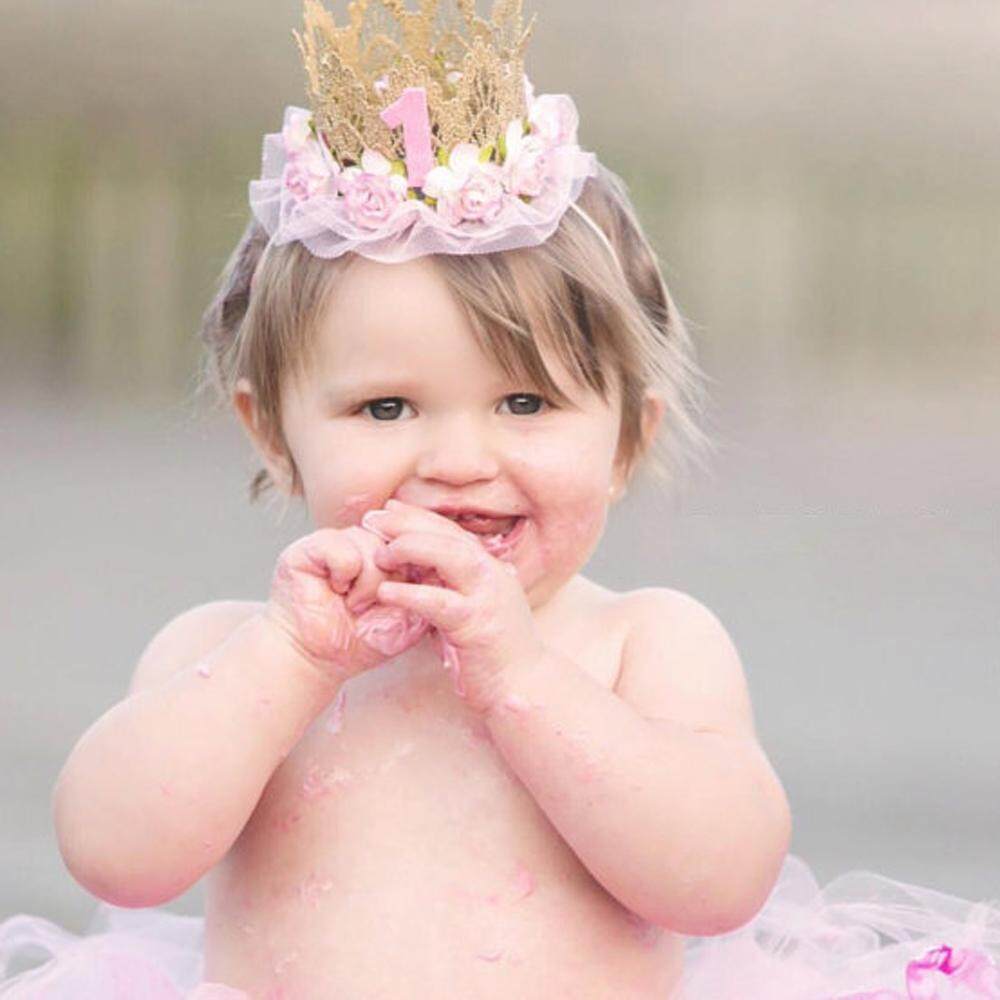 Freebily Infant Baby Girls 1st Birthday Hair Band Festival Party