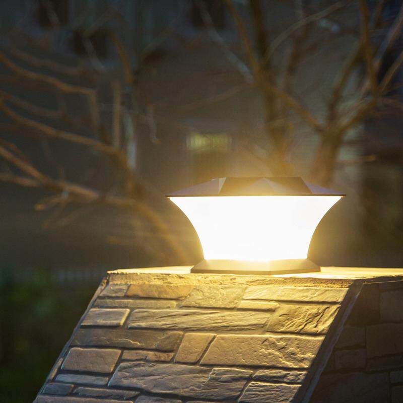 Solar Power 18 LED Waterproof Pillar Light Garden Lawn Landscape Decoration Lamp