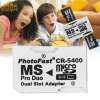 TF Micro SD หน่วยความจำการ์ดช่องคู่ CR-5400 10 เมกะไบต์/วินาทีสำหรับ PSP